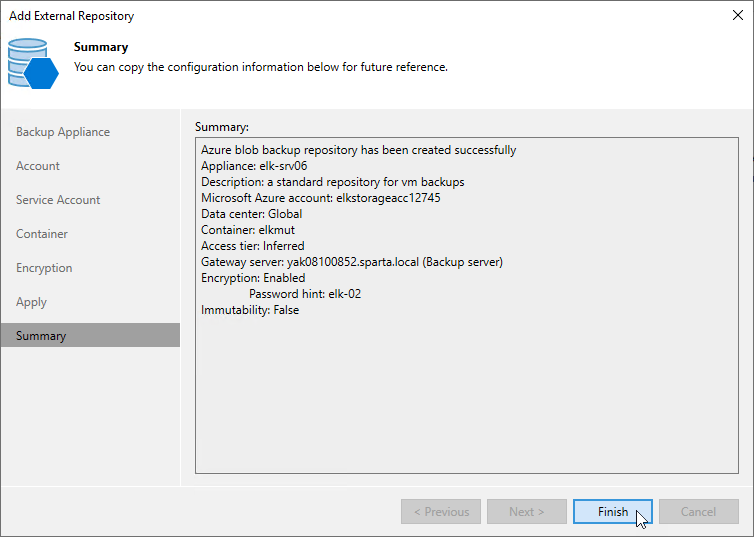 Step 8. Finish Working with Wizard