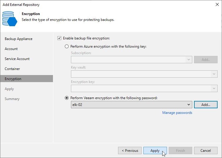 Step 6. Enable Data Encryption
