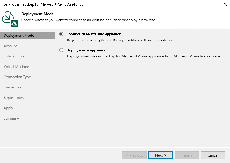 Step 2. Choose Deployment Mode