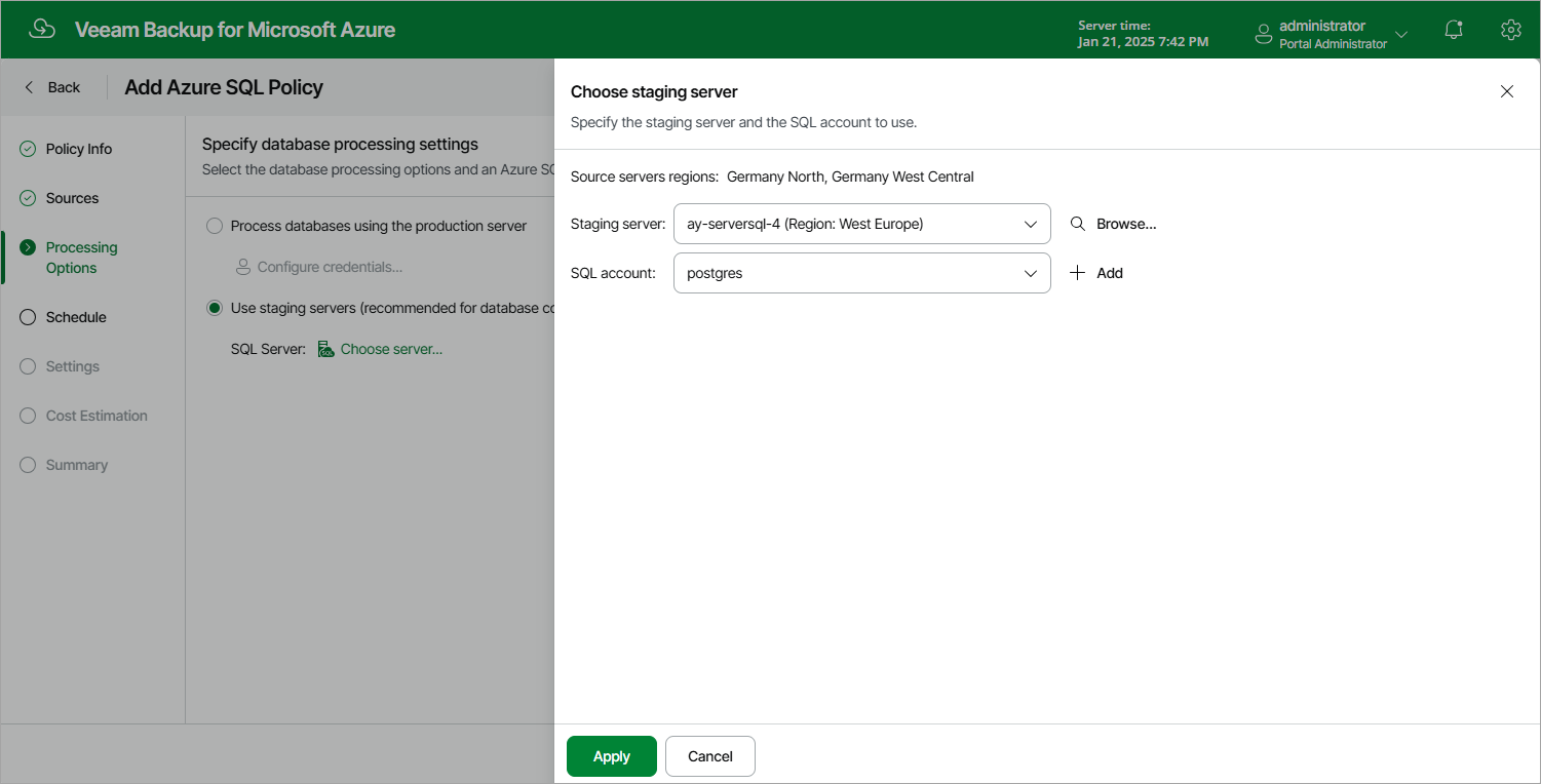 Step 4. Configure Processing Options