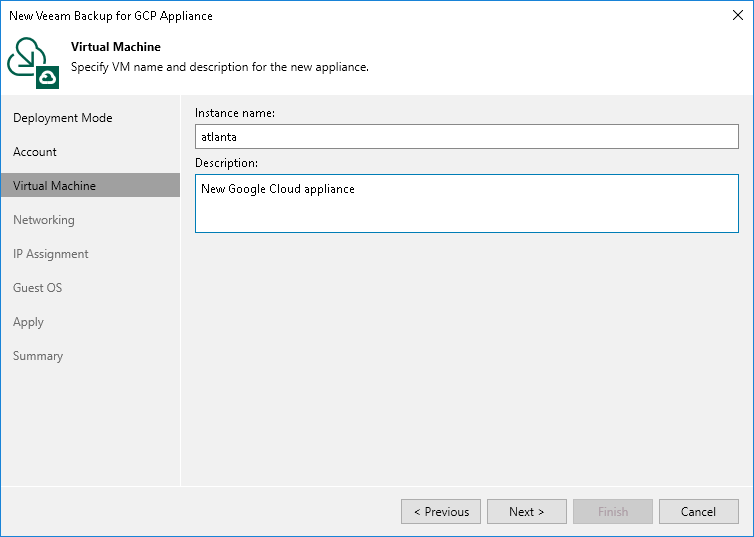 Step 4. Specify VM Instances