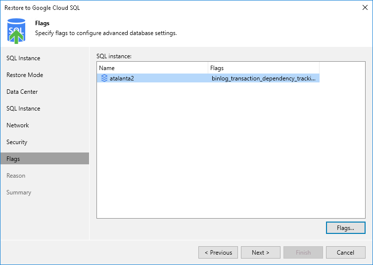 Step 8. Specify Instance Flags