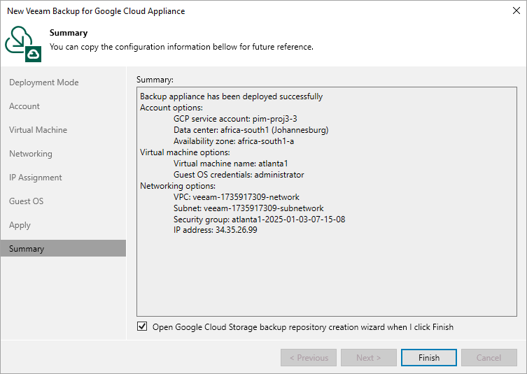 Step 9. Finish Working with Wizard
