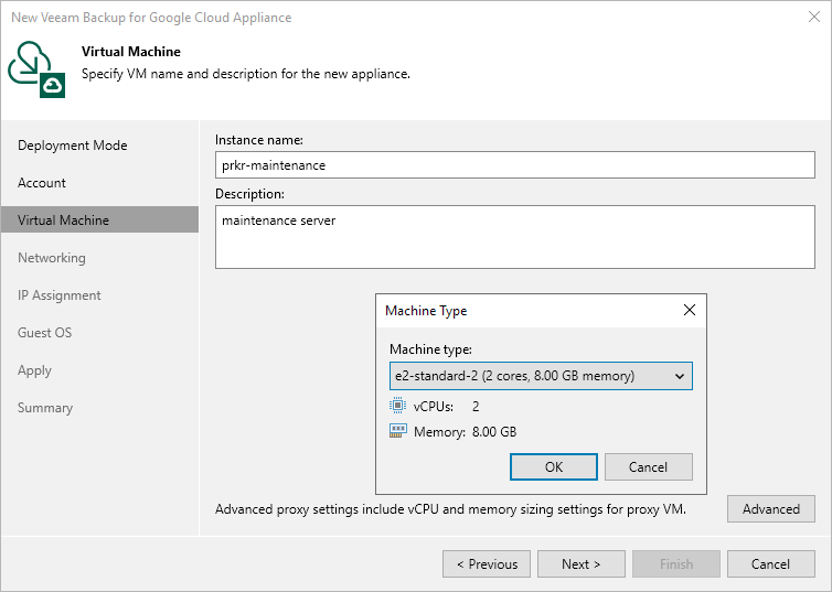 Step 4. Specify VM Instance Name and Description