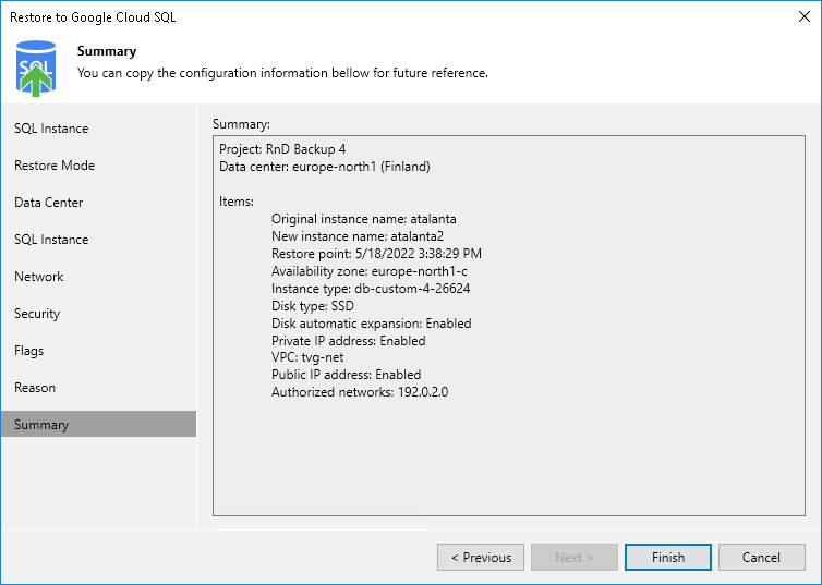 Step 10. Finish Working with Wizard
