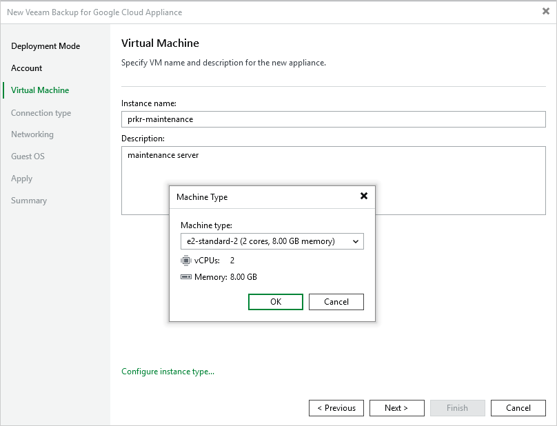 Step 4. Specify VM Instance Name and Description