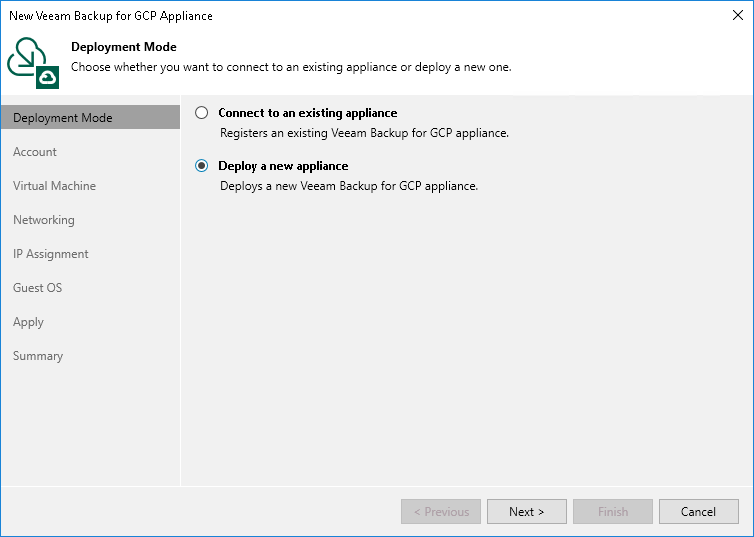 Step 2. Specify Deployment Mode
