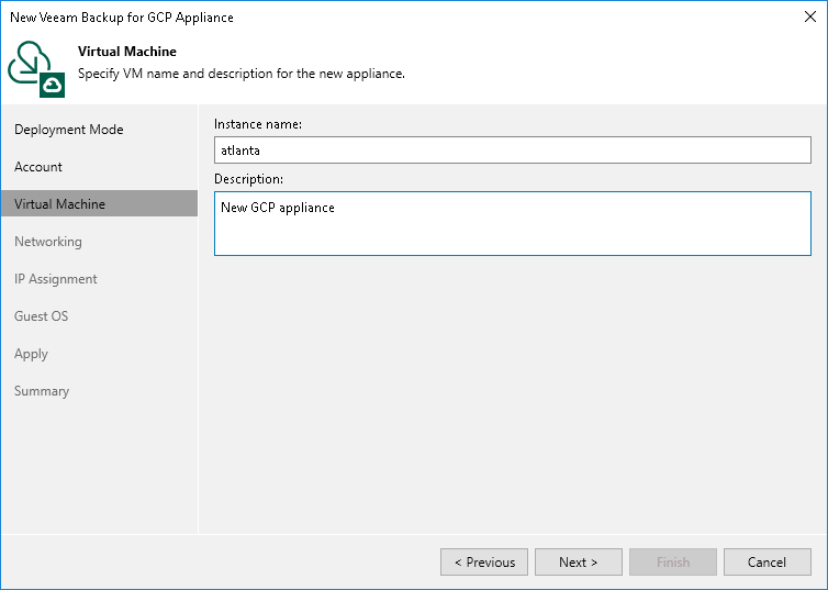 Step 4. Specify GCP VM Instances
