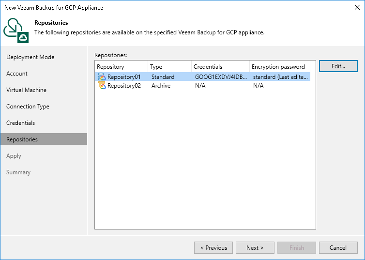 Step 7. Configure Standard Backup Repositories