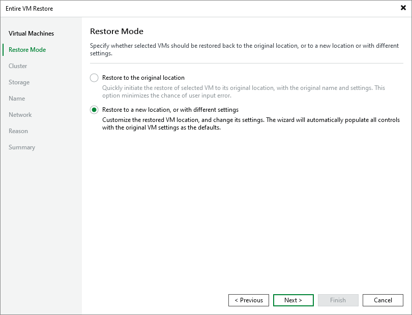 Step 3. Choose Restore Mode