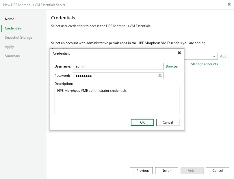 Step 3. Enter Credentials