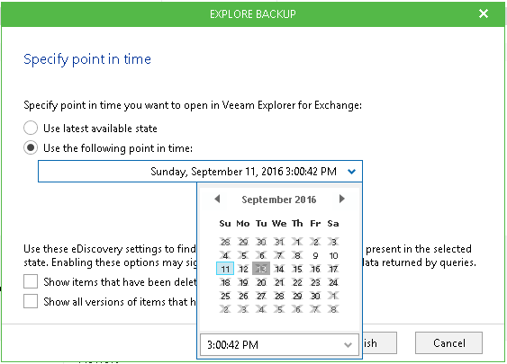 Exploring Backups
