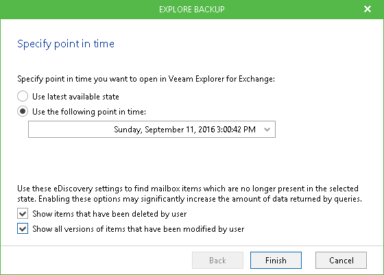 Exploring Backups