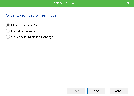 Adding Microsoft Organizations
