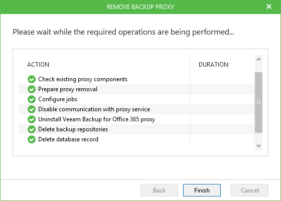 Removing Backup Proxy Server