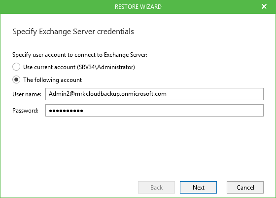 Step 1. Specify Connection Settings for Target
