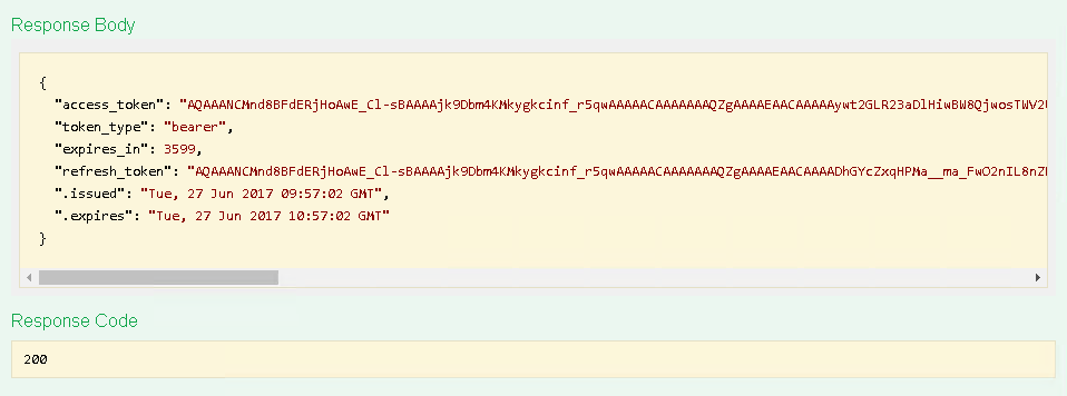 Evaluation with Swagger UI