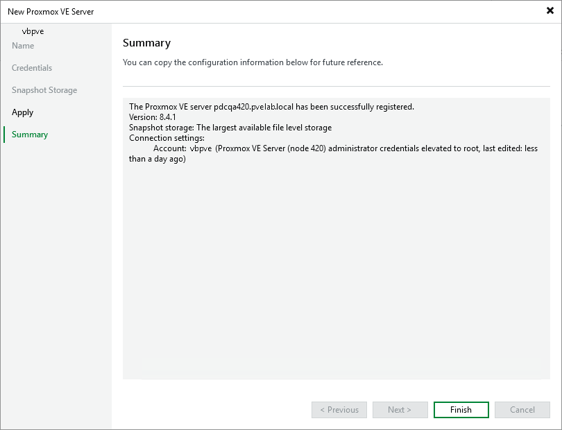 Step 6. Finish Working with Wizard