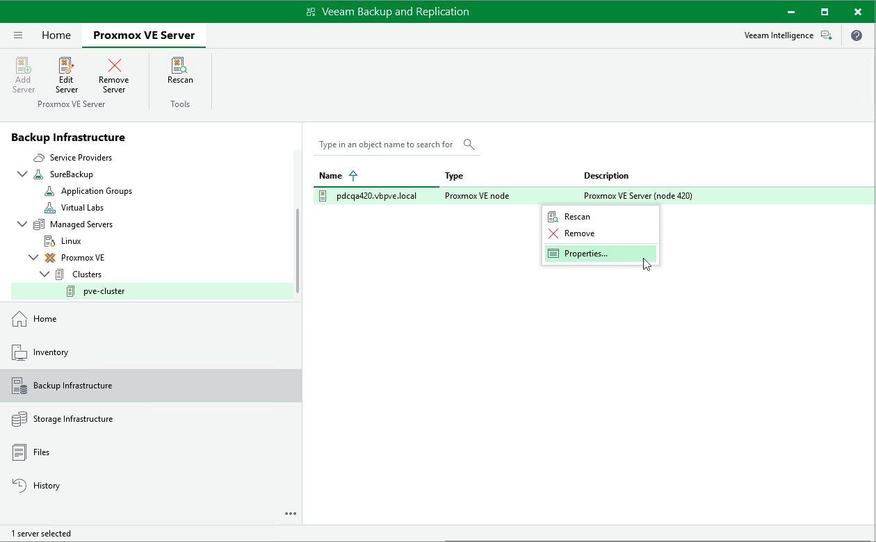 Editing PVE Server Properties