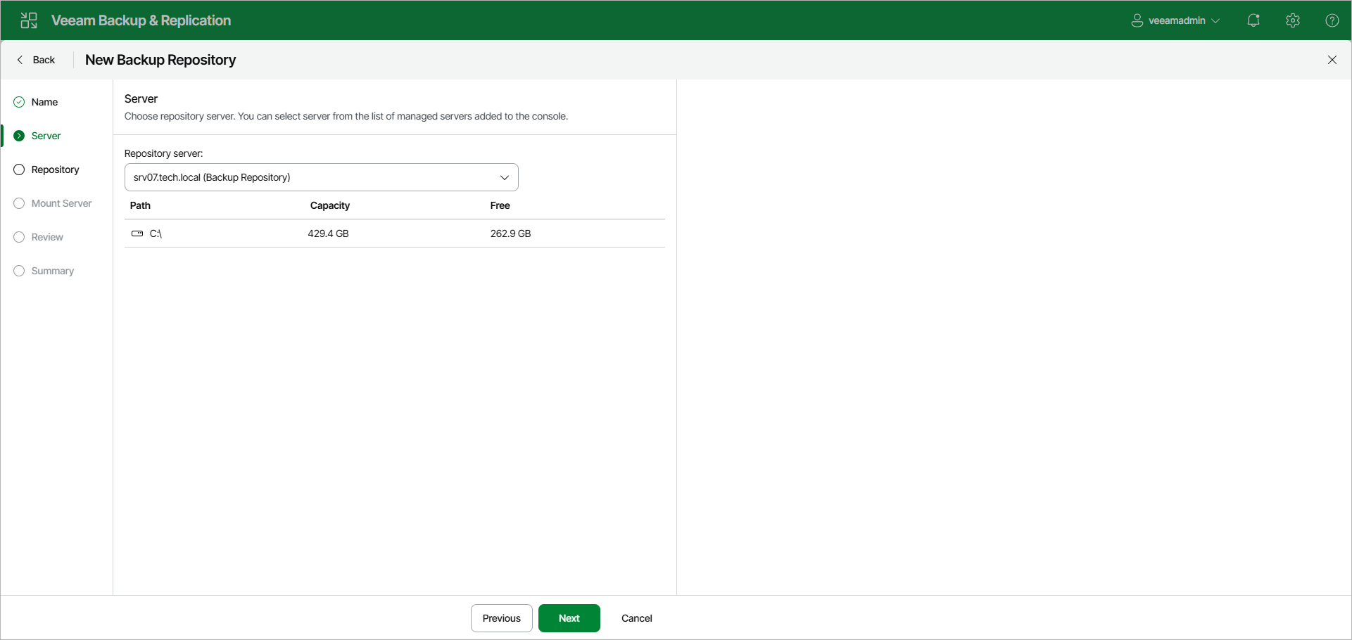Step 3. Specify Server or Shared Folder Settings
