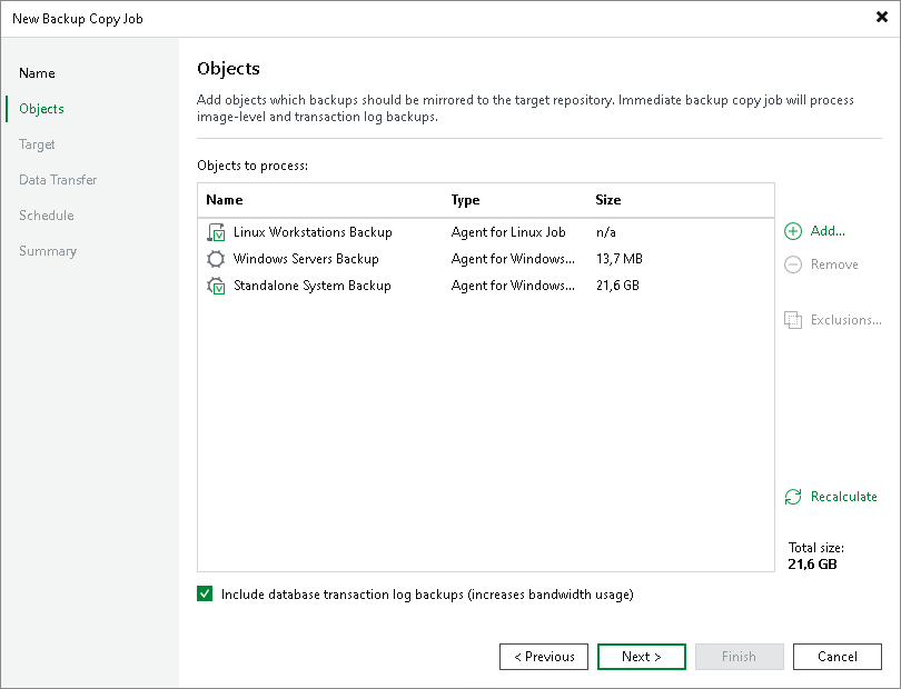 Performing Backup Copy for Veeam Agent Backups