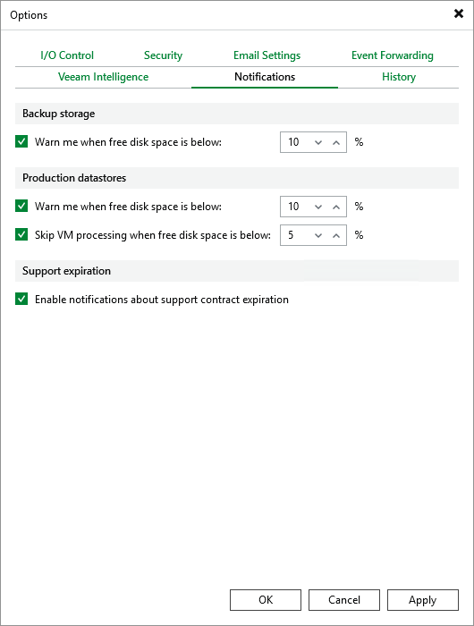 Configuring Notifications