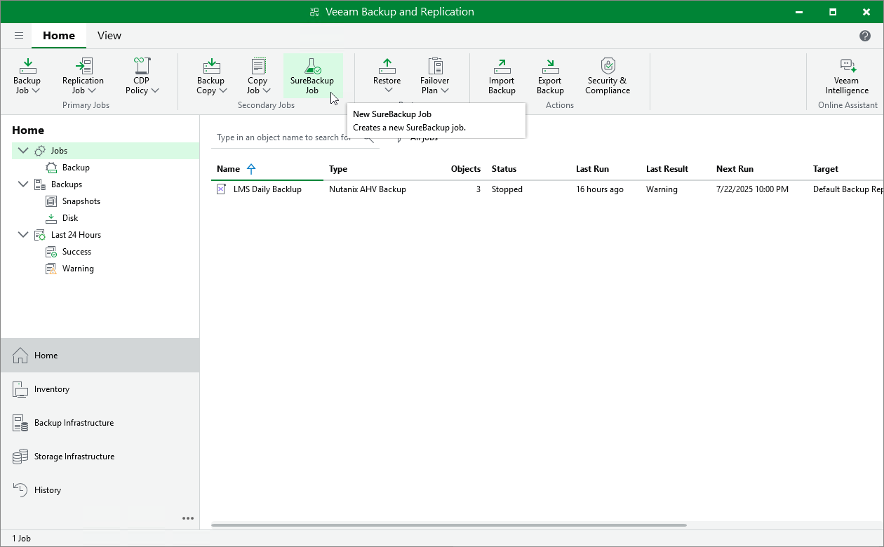 Verifying Backups