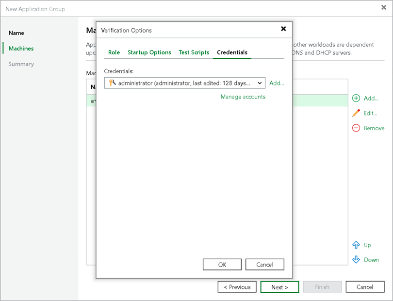 Step 4. Specify Recovery Verification Options and Tests