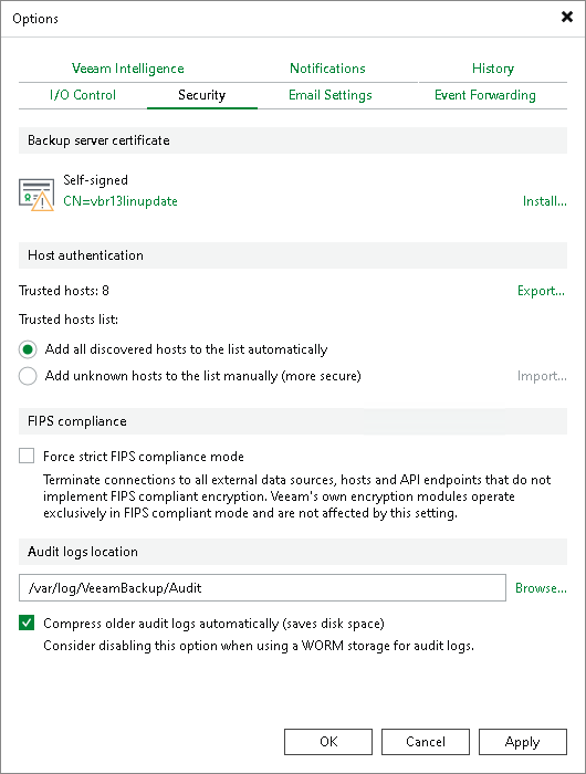 Audit Logs Location