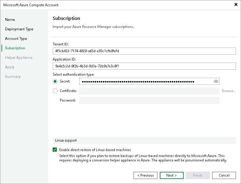 Azure Compute - Existing application Use New Azure AD Application_2
