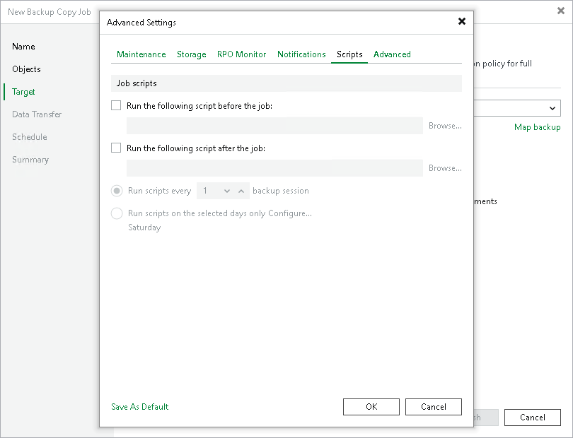 Scripts Settings