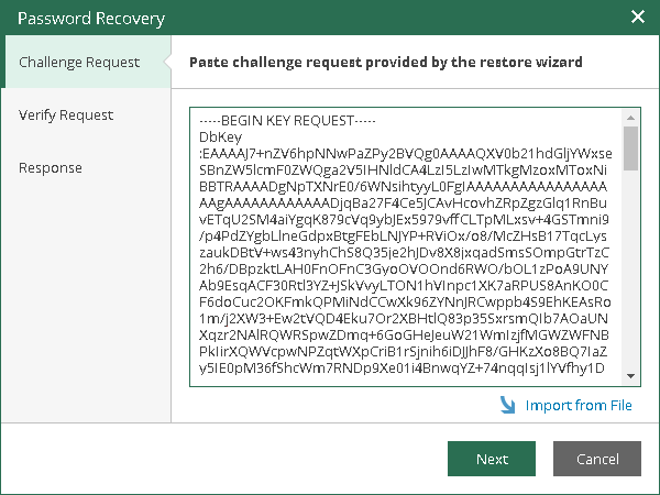 Step 2. Process Request in Veeam Backup Enterprise Manager