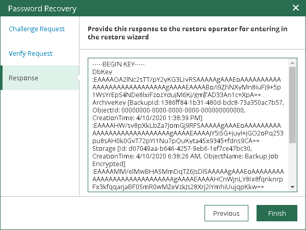 Step 2. Process Request in Veeam Backup Enterprise Manager