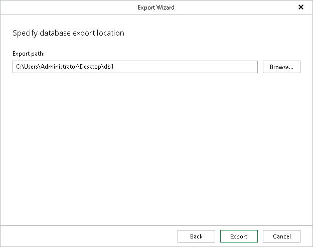 Step 4. Specify Export Location