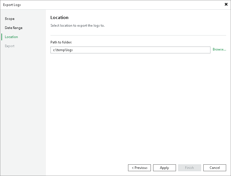 Step 4. Specify Destination Folder