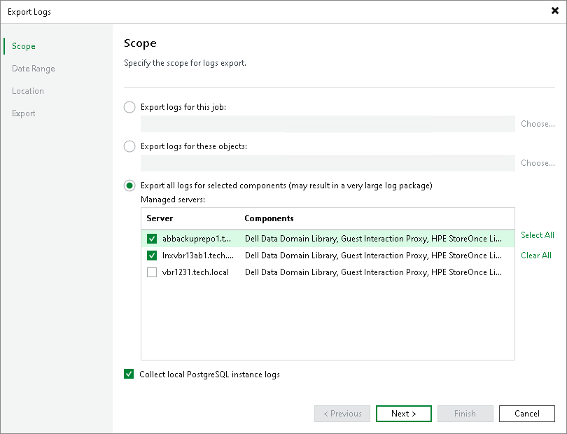 Step 2. Select Virtual Infrastructure Scope