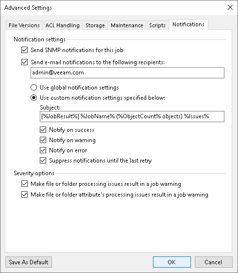 Notification Settings Notification Settings