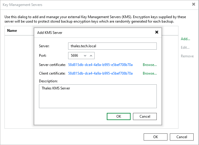 Adding KMS Server