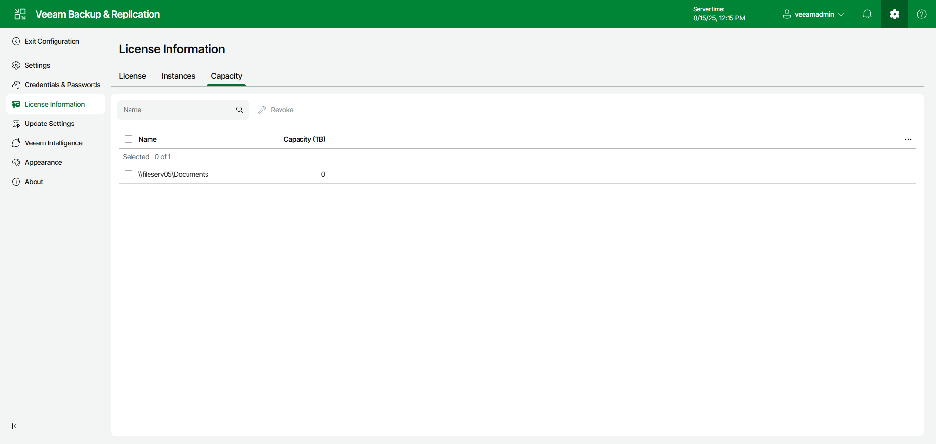 Viewing License Information Using Web UI