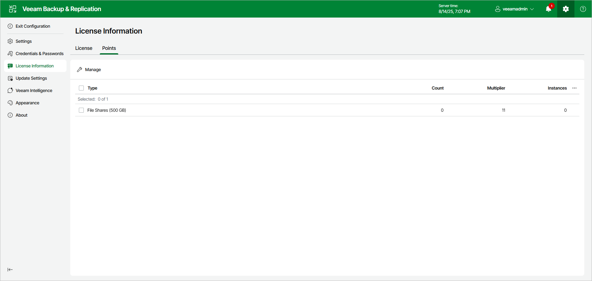 Viewing License Information Using Web UI