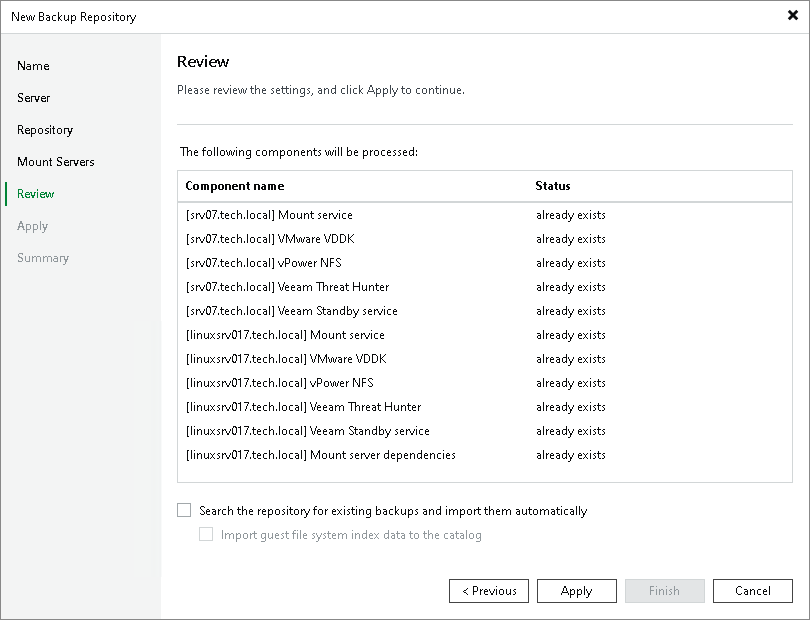Step 6. Review Properties and Components