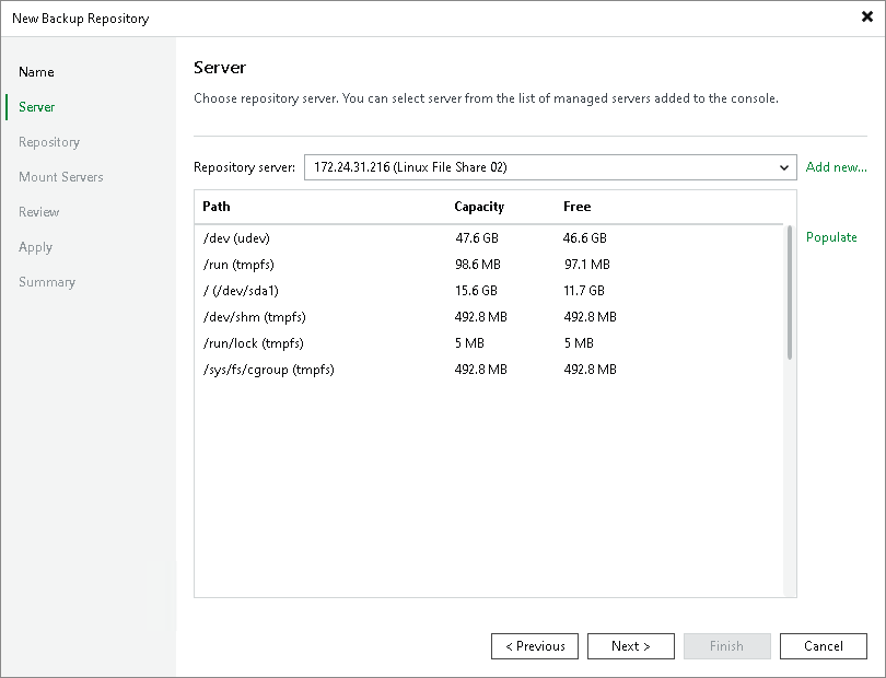 Step 3. Specify Server Settings