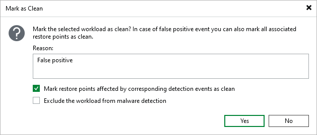 Managing Malware Status