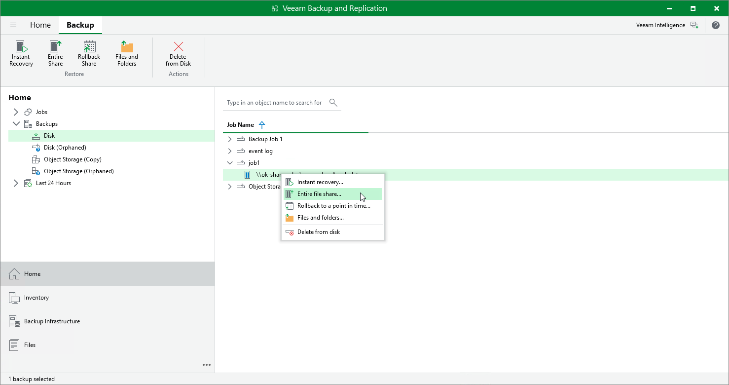 Launch File Restore Wizard