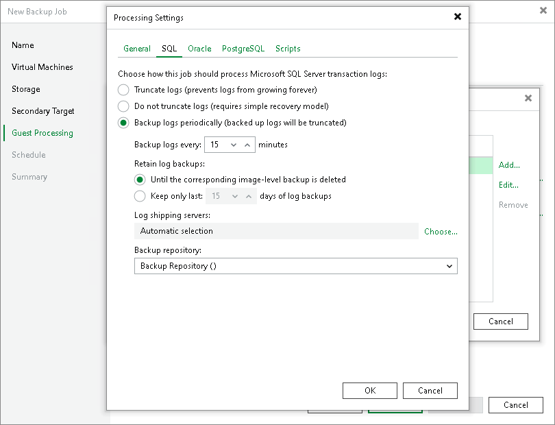 Configuring Snapshot-Only Jobs