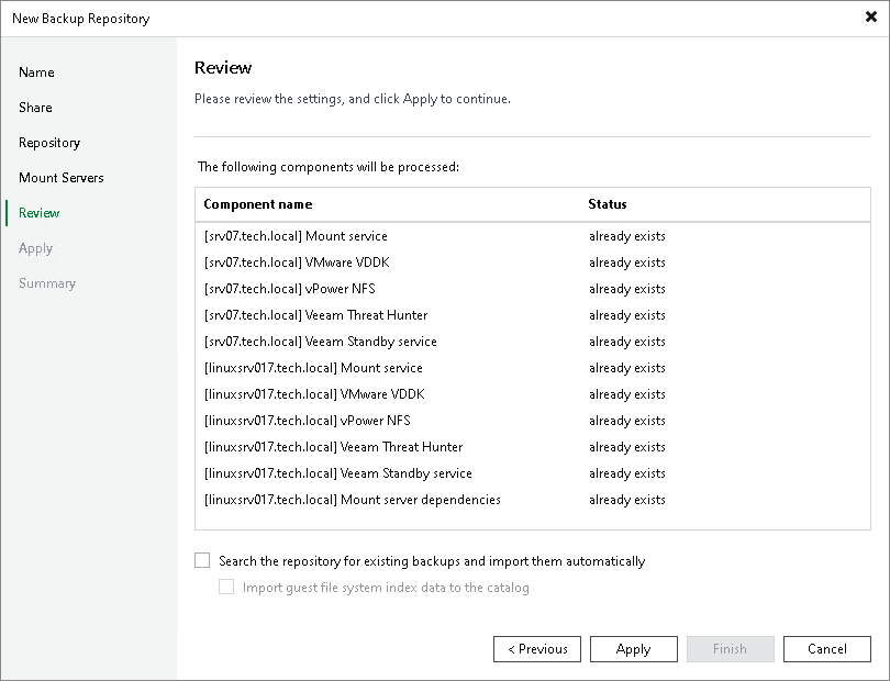 Step 6. Review Properties and Components