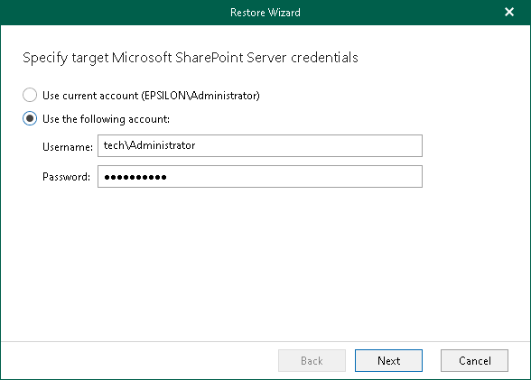 Step 2. Select Authentication Method