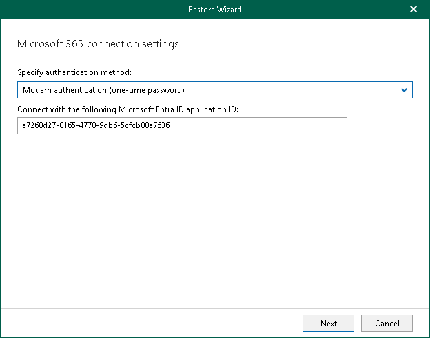 Step 2. Select Authentication Method