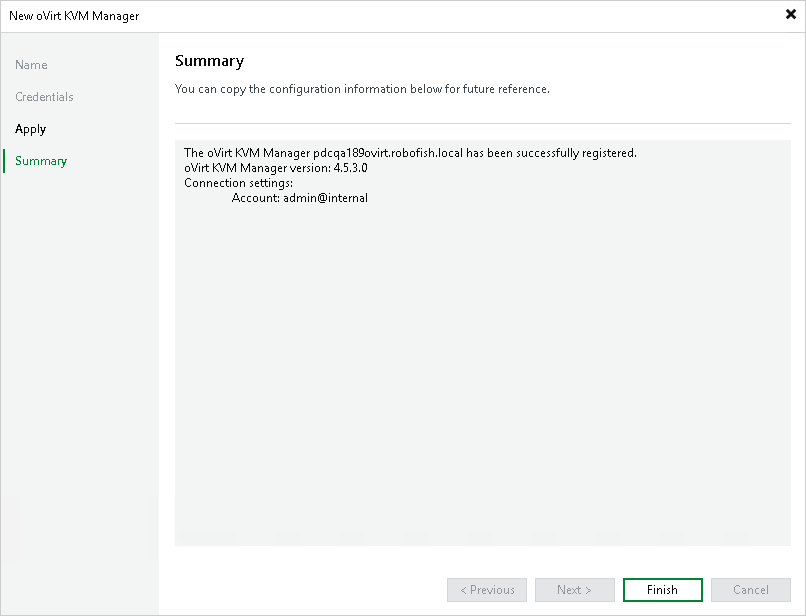 Step 5. Finish Working with Wizard