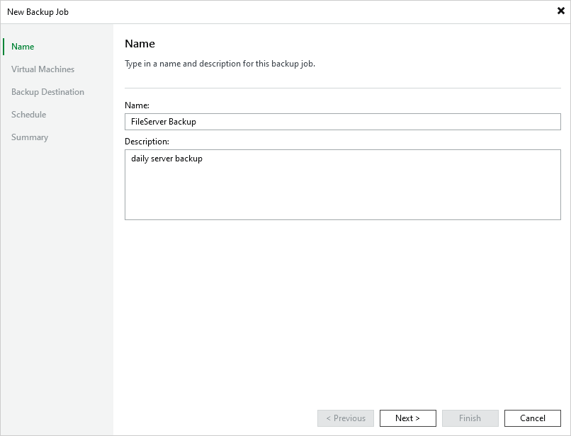 Select Restore Point Step 2. Configure General Settings